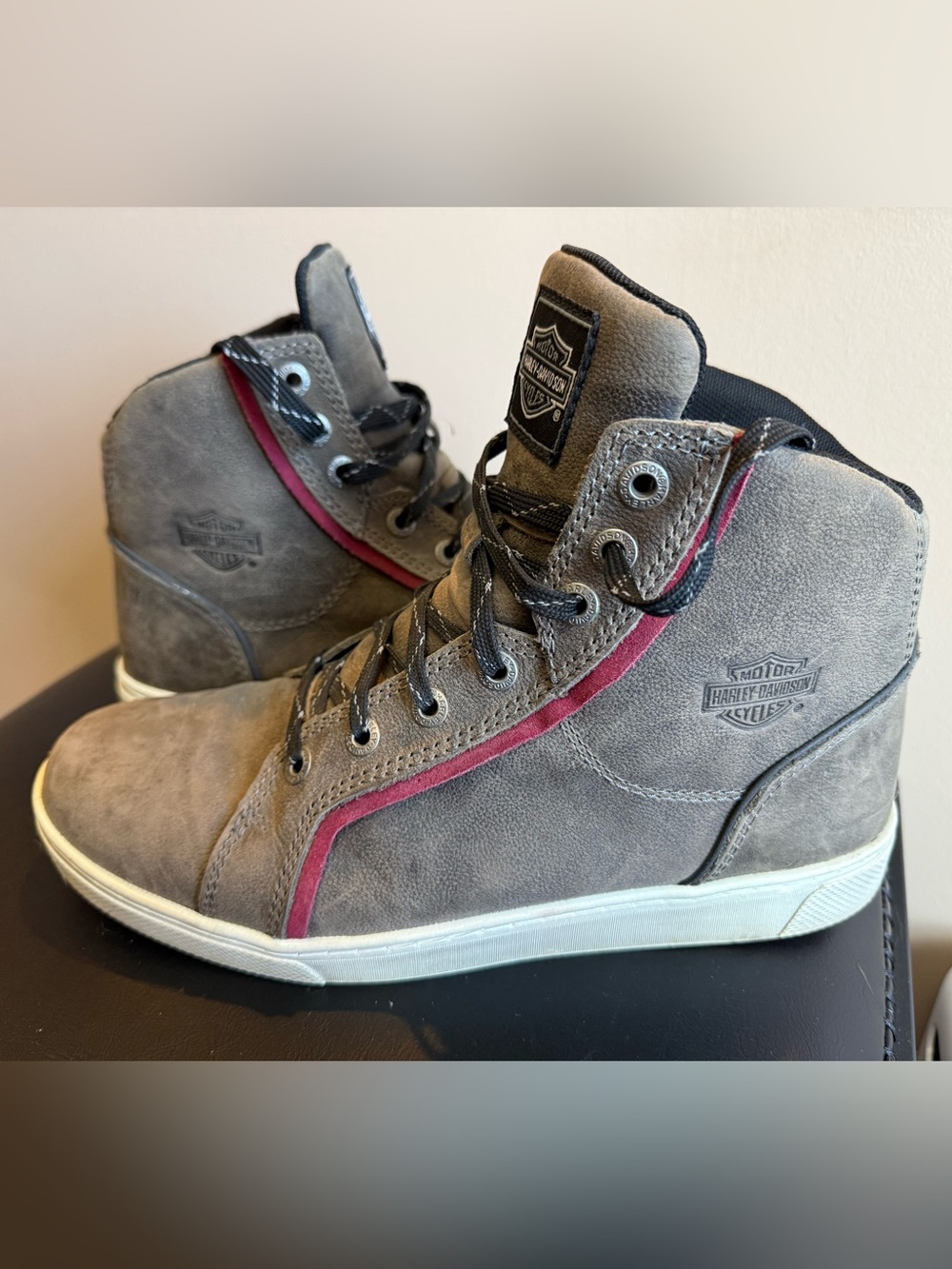 Harley-Davidson Women's Mackey Waterproof Leather Motorcycle Riding Sneaker